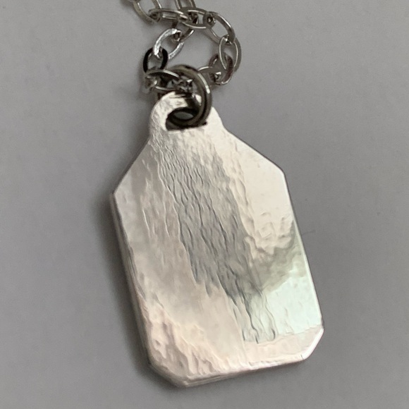 Aquarius zodiac pendant with 18” chain Sterling silver  NEW Vintage - Picture 7 of 11